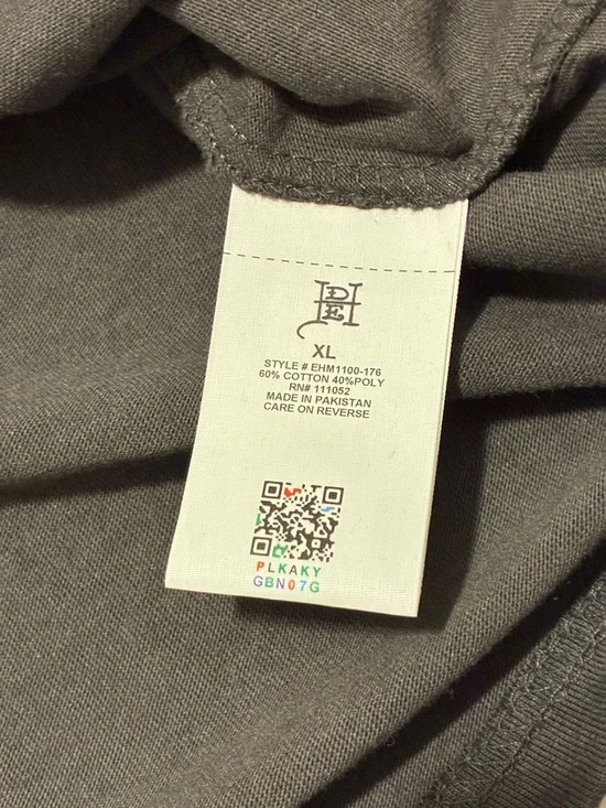 Ed Hardy Charcoal Tee with Yellow and Neon Accent Graphic - Picture 4 of 6